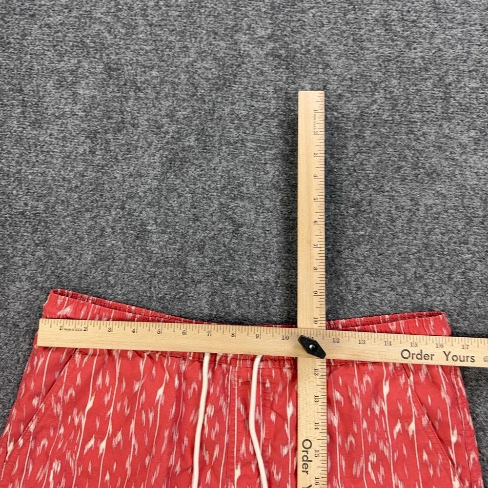 American Eagle Outfitters Swim Trunks Mens Small Red Ikat Mesh Lined Drawstring